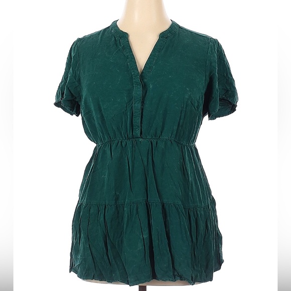 torrid Tops - Torrid green babydoll tiered top size 1X